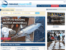 Tablet Screenshot of fishingcharters.com